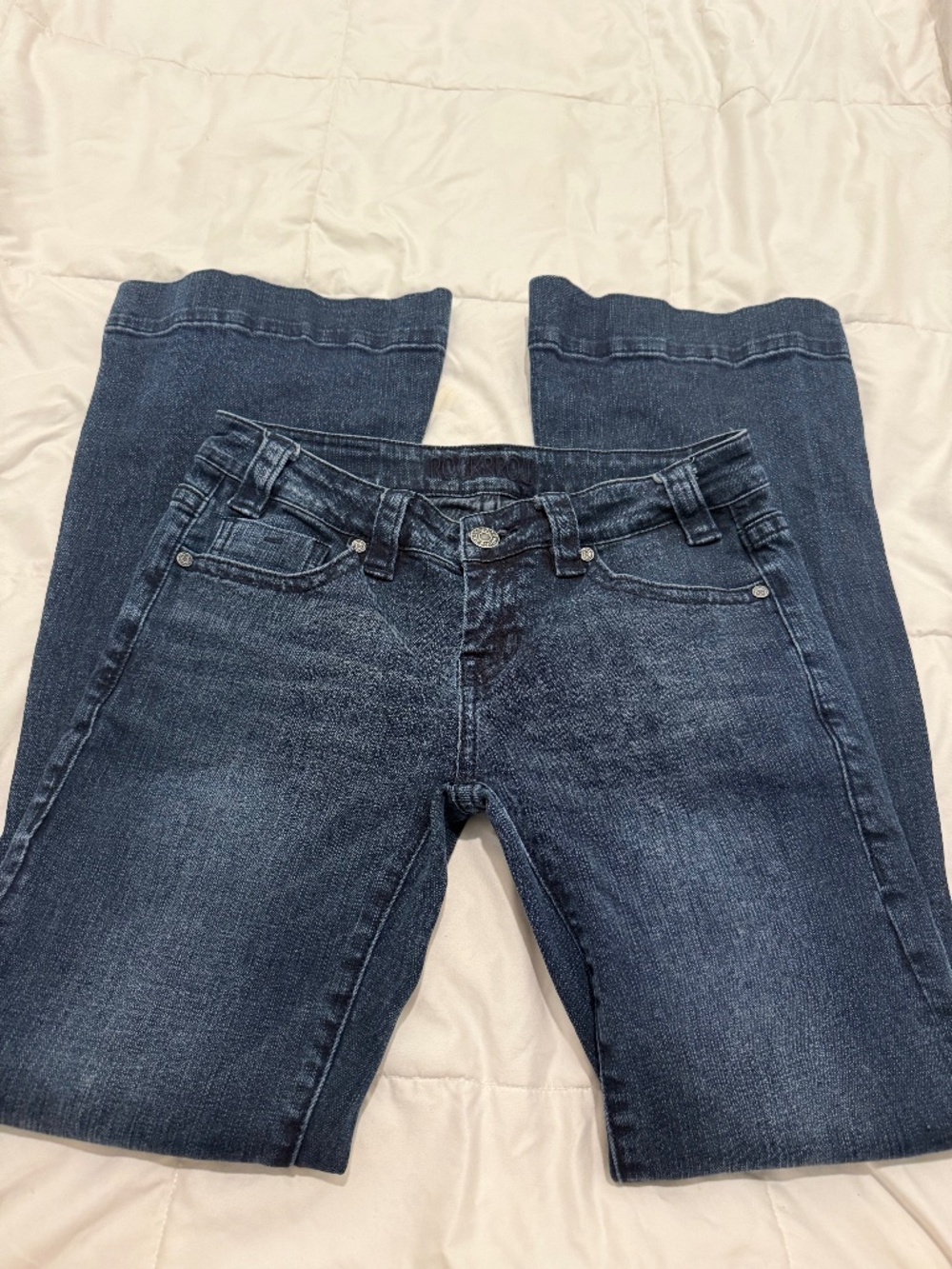 Rock & Roll Cowgirl Jeans 27x32 Trouser Flare Western Stretch Denim